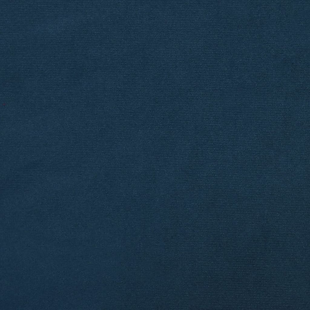 vidaXL Scaun de birou pivotant, albastru, catifea