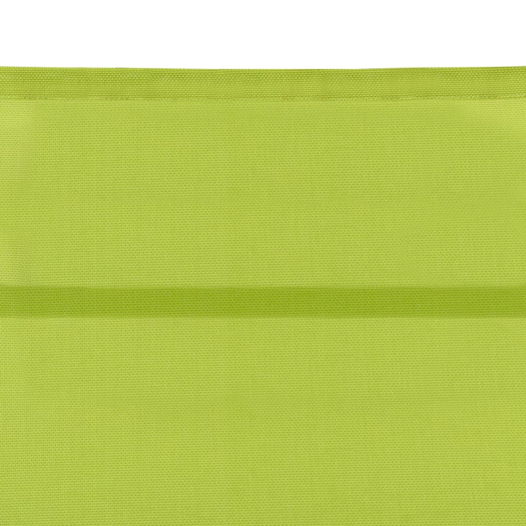 vidaXL Șezlong, verde, aluminiu și textilenă
