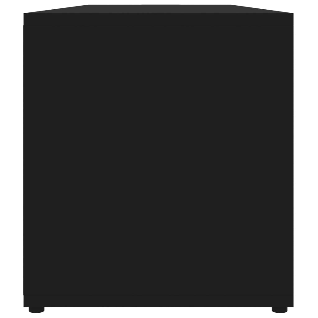 vidaXL Comodă TV, negru, 120 x 34 x 37 cm, PAL