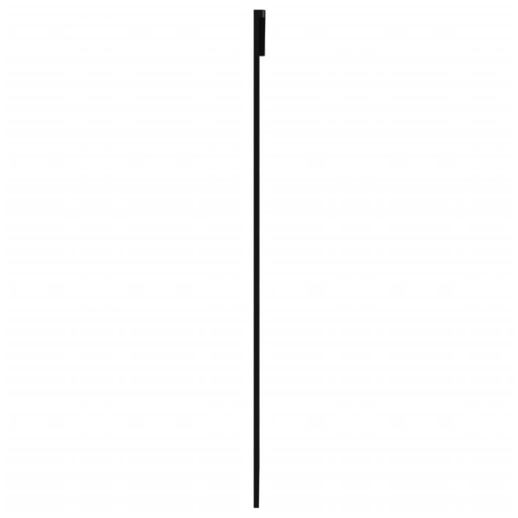 vidaXL Ușă glisantă, negru, 102x205 cm, sticlă ESG și aluminiu