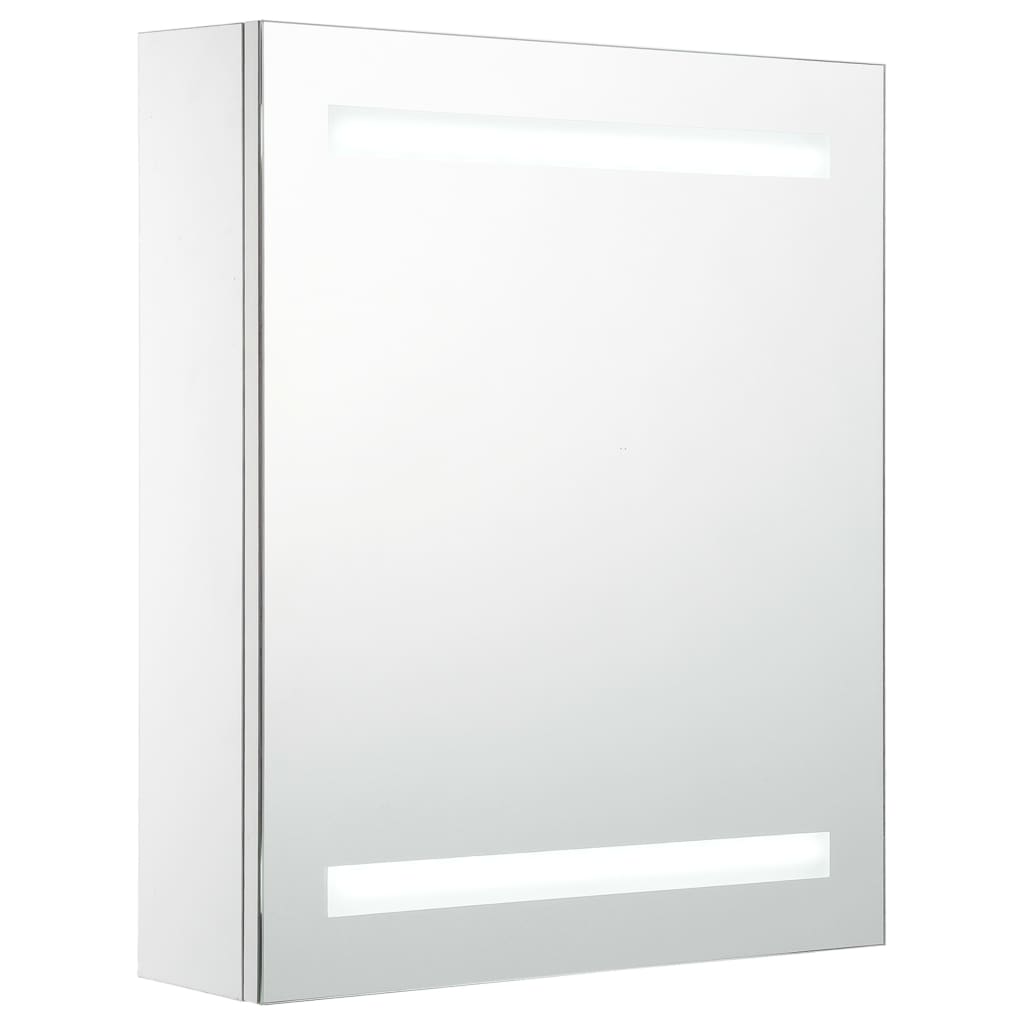 vidaXL Dulap de baie cu oglindă și LED-uri, 50x13,5x60 cm