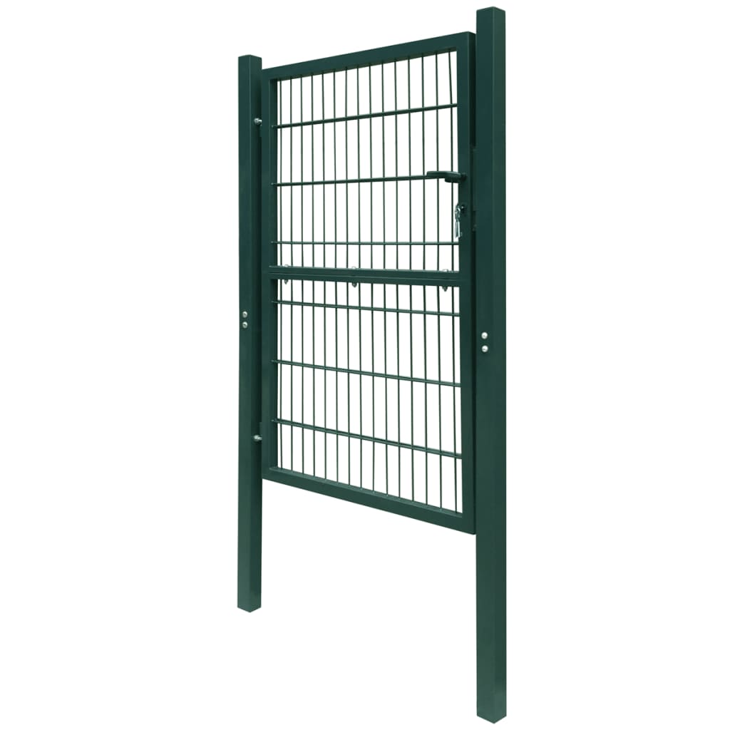 vidaXL Poartă pentru gard 2D (simplă), verde, 106x230 cm