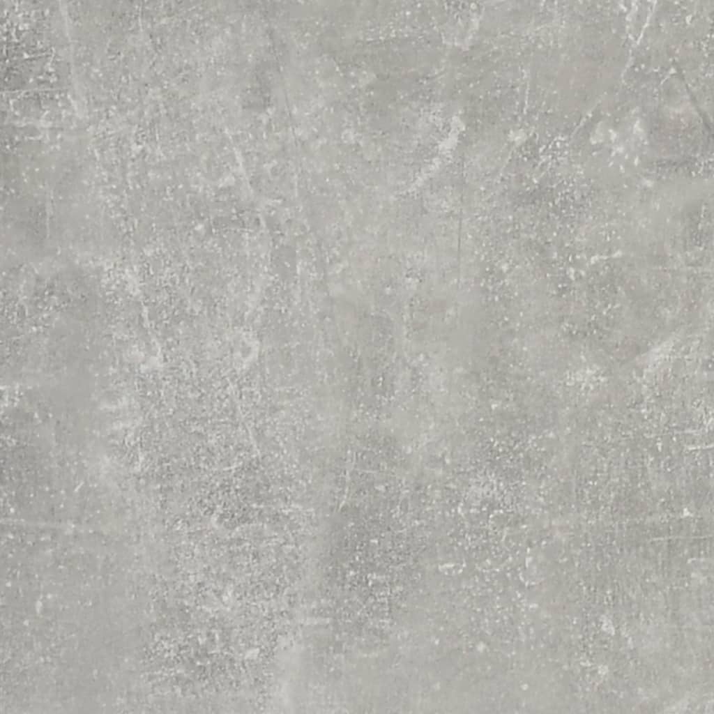 vidaXL Birou, gri beton, 100x49x75 cm, lemn prelucrat