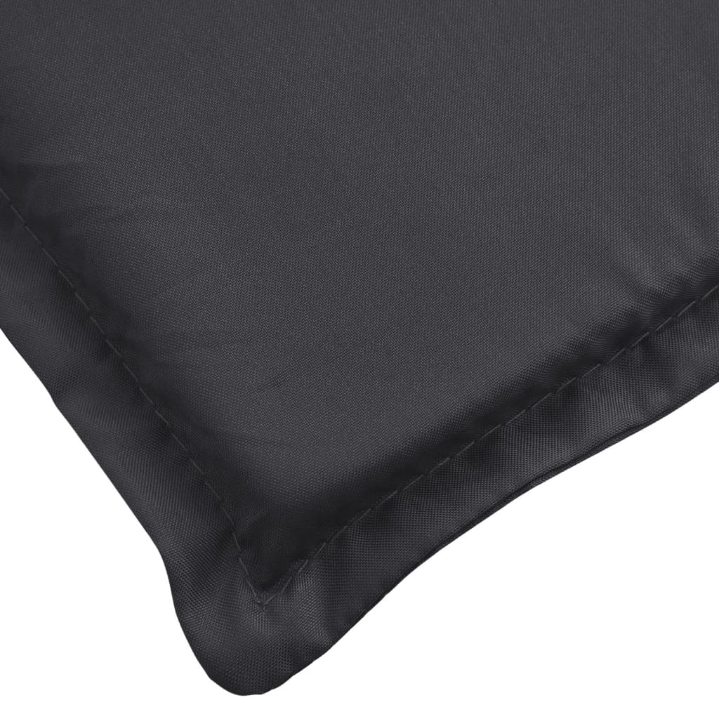 vidaXL Pernă de șezlong, negru, 200x50x3 cm, textil oxford