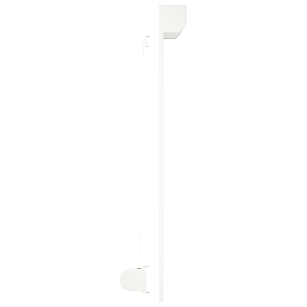 vidaXL Oblon rulant, alb, 140 x 150 cm, aluminiu