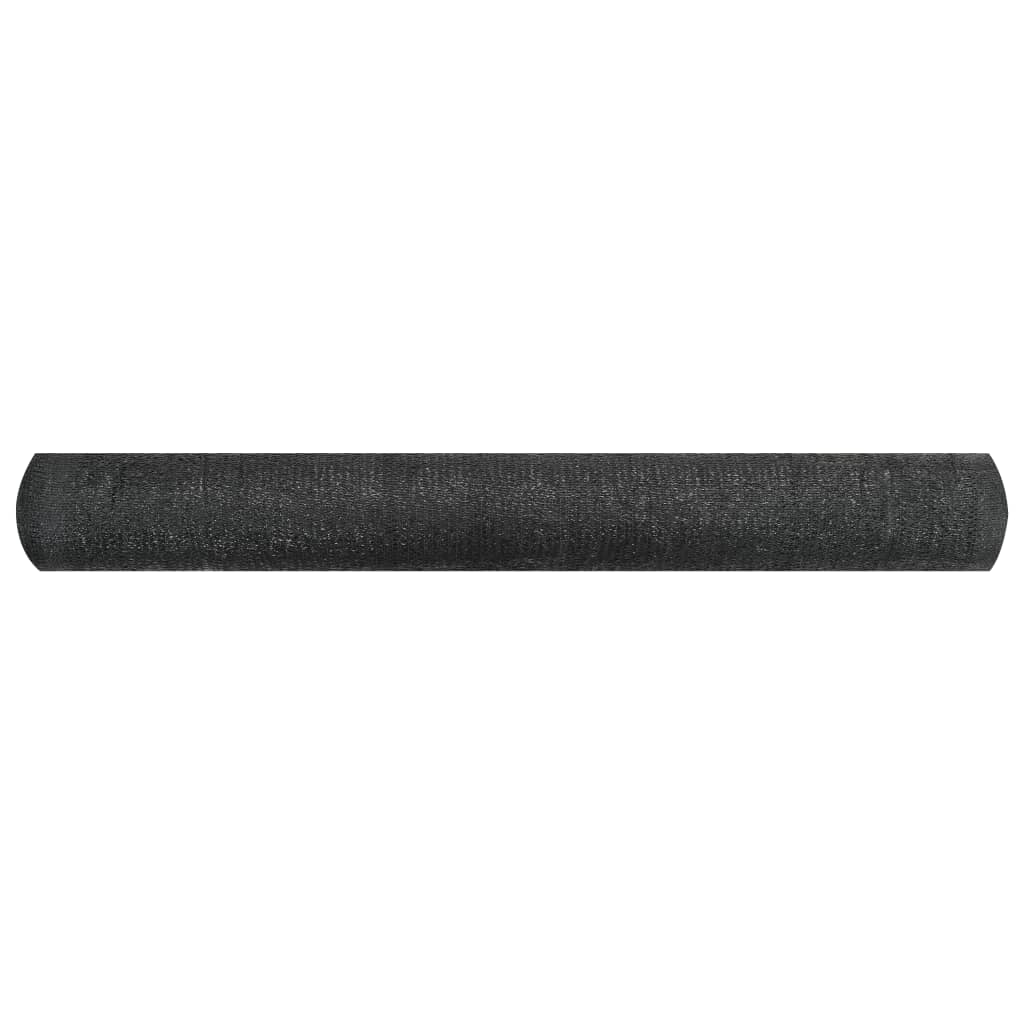 vidaXL Plasă protecție intimitate, negru, 2x10 m, HDPE, 195 g/m²