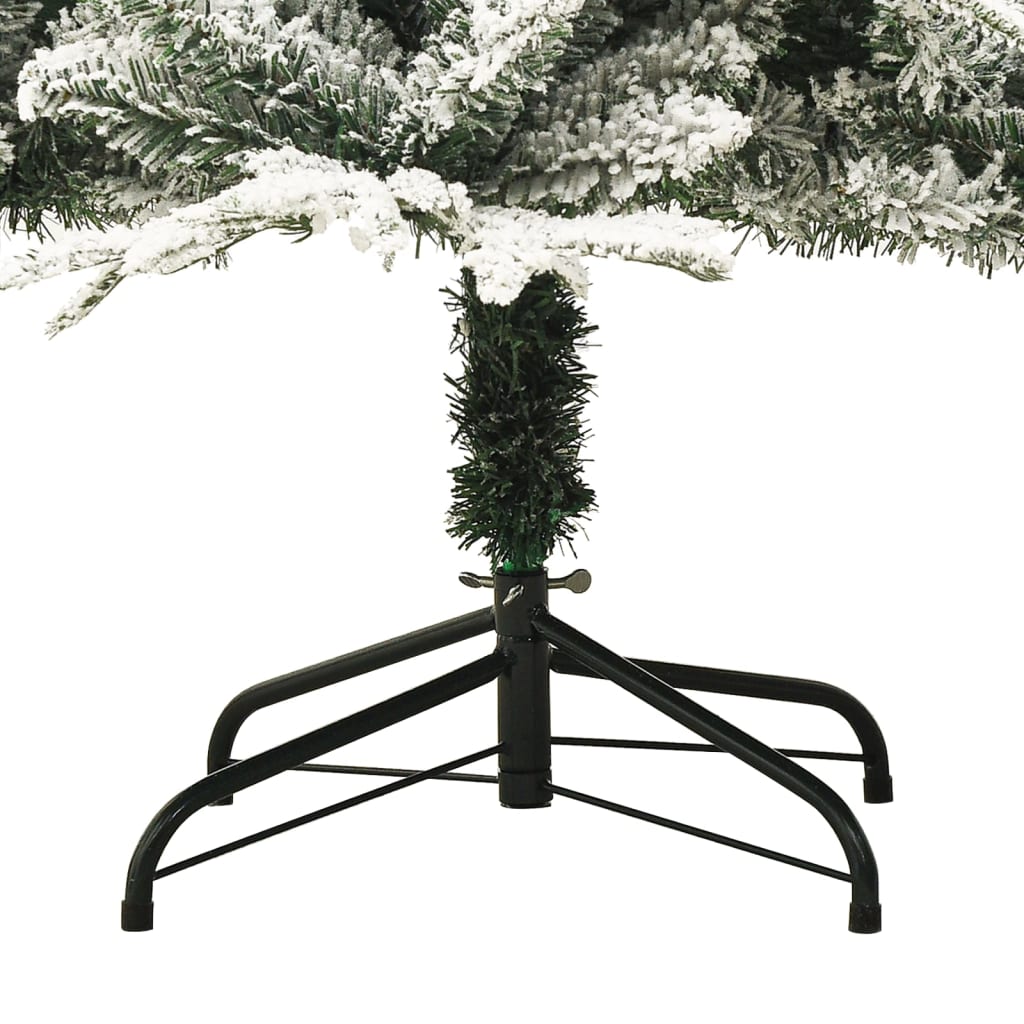vidaXL Pom de Crăciun artificial cu zăpadă, verde, 240 cm, PVC