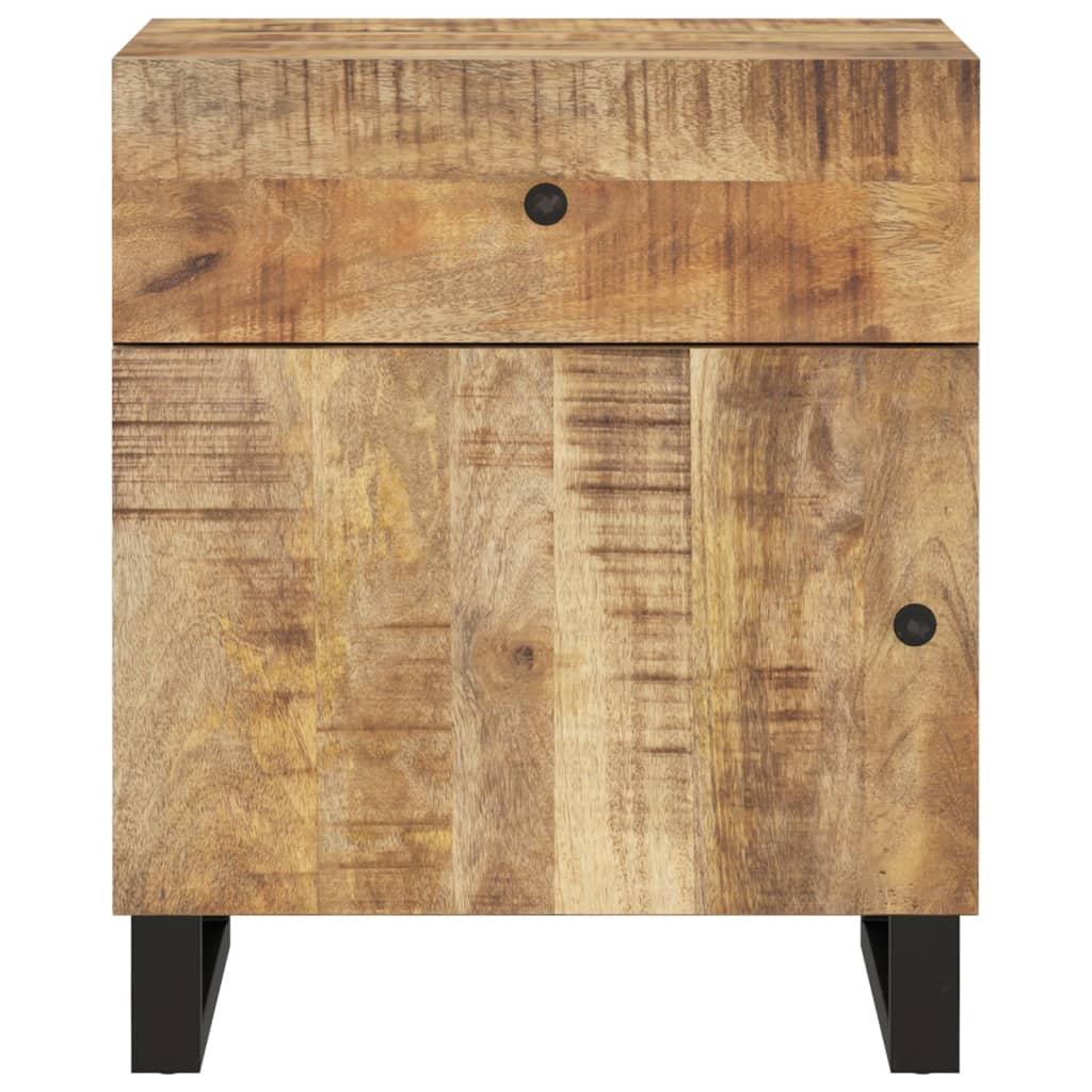 vidaXL Noptieră, 50x33x60 cm, lemn masiv mango și lemn prelucrat