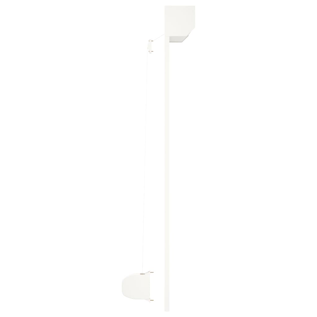 vidaXL Oblon rulant, alb, 130 x 140 cm, aluminiu