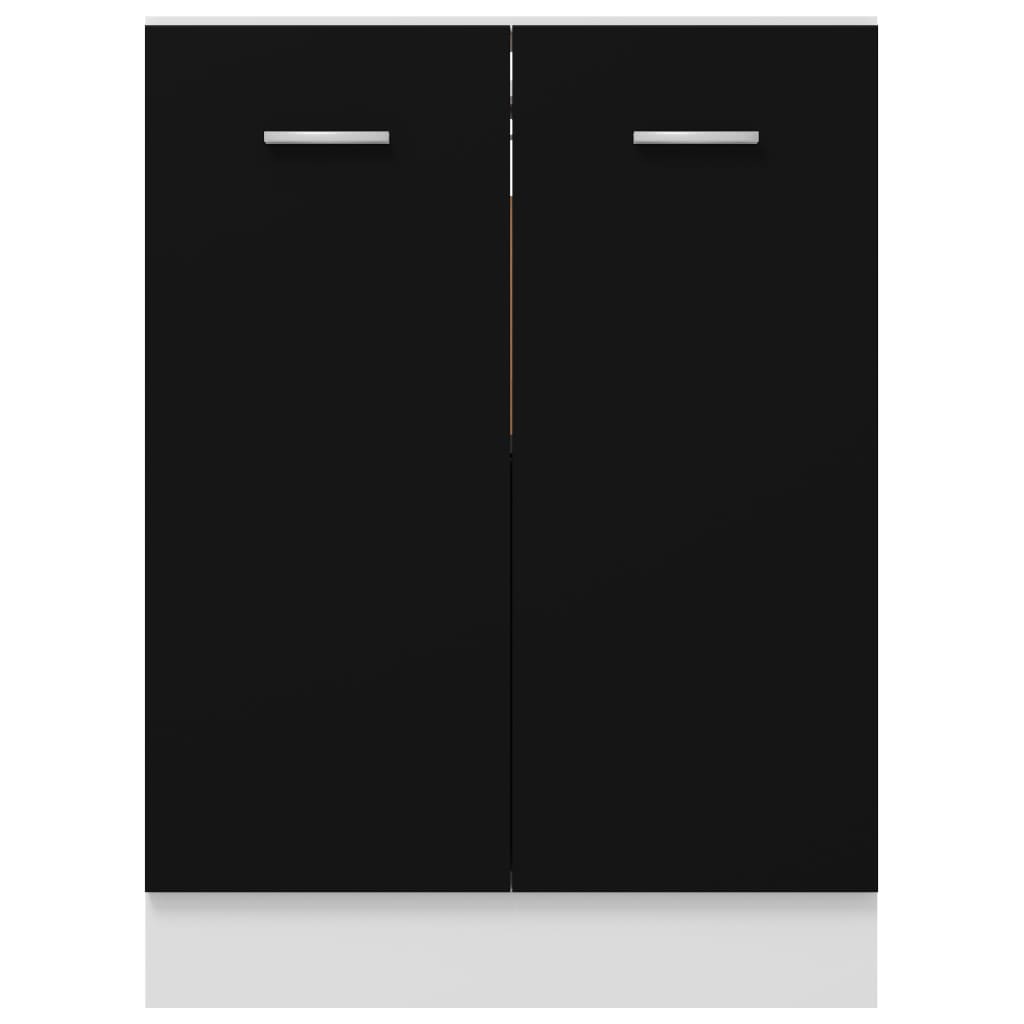 vidaXL Dulap inferior, negru, 60 x 46 x 81,5 cm, PAL