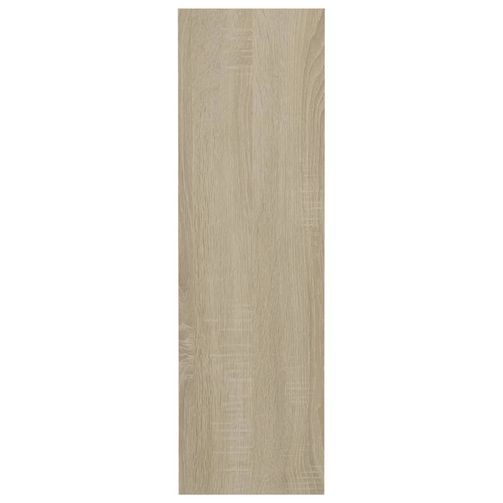 vidaXL Pantofar de perete, alb și stejar sonoma, 80x18x60 cm, PAL
