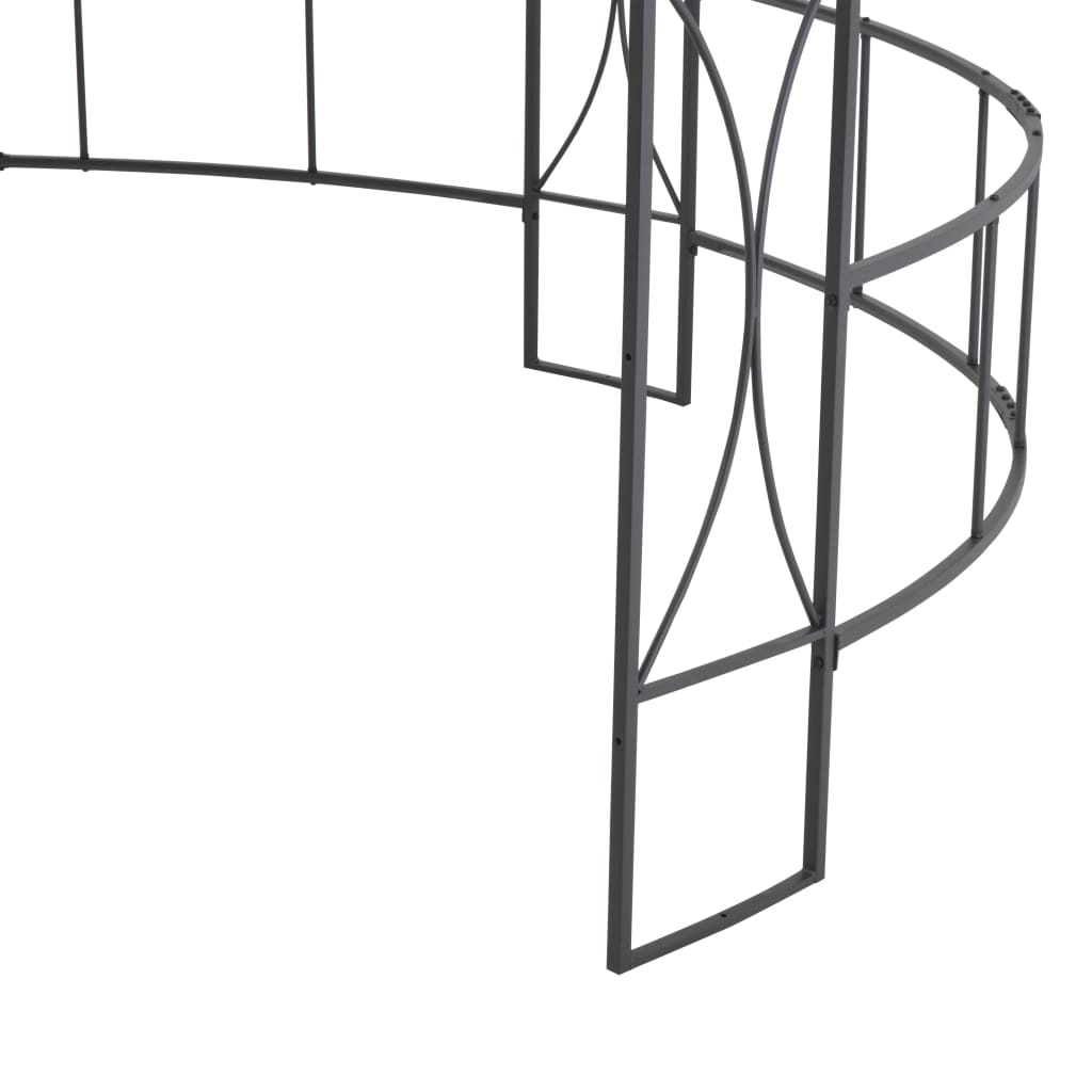 vidaXL Pavilion, alb, 300 x 290 cm, rotund