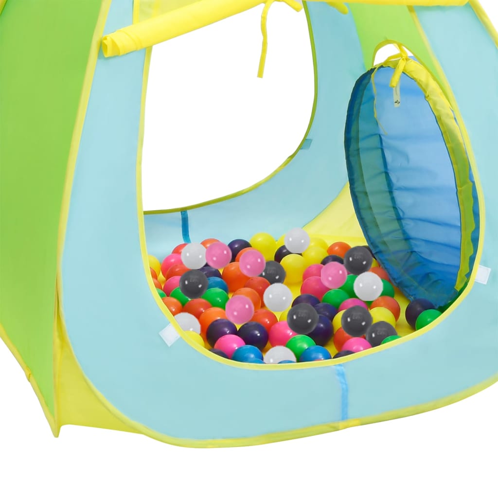 vidaXL Cort de joacă pentru copii cu 350 bile, multicolor