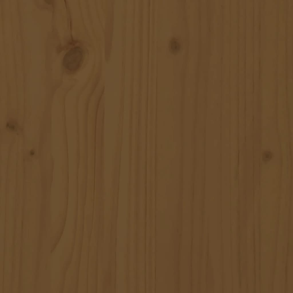vidaXL Pat pentru seniori, maro miere, 200x200 cm, lemn masiv de pin
