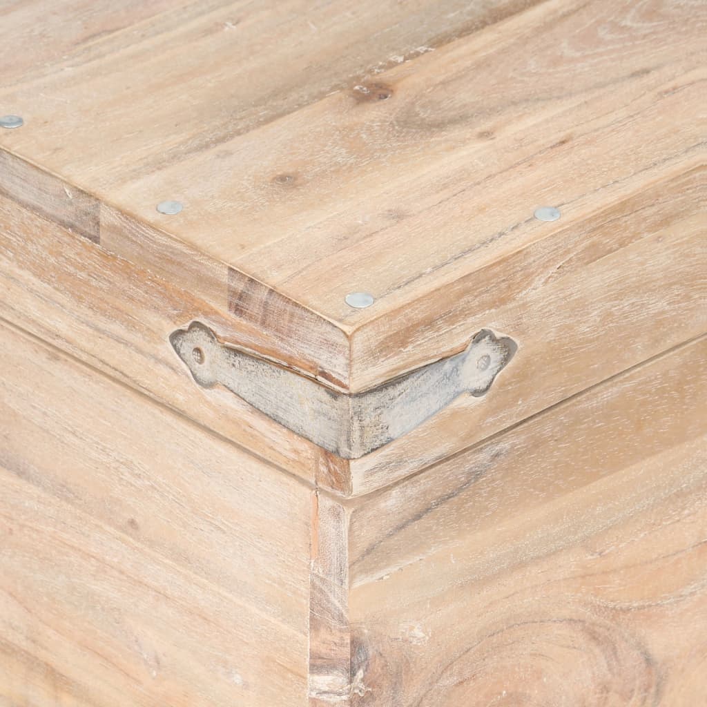 vidaXL Cufăr, 40x40x40 cm, lemn masiv de acacia