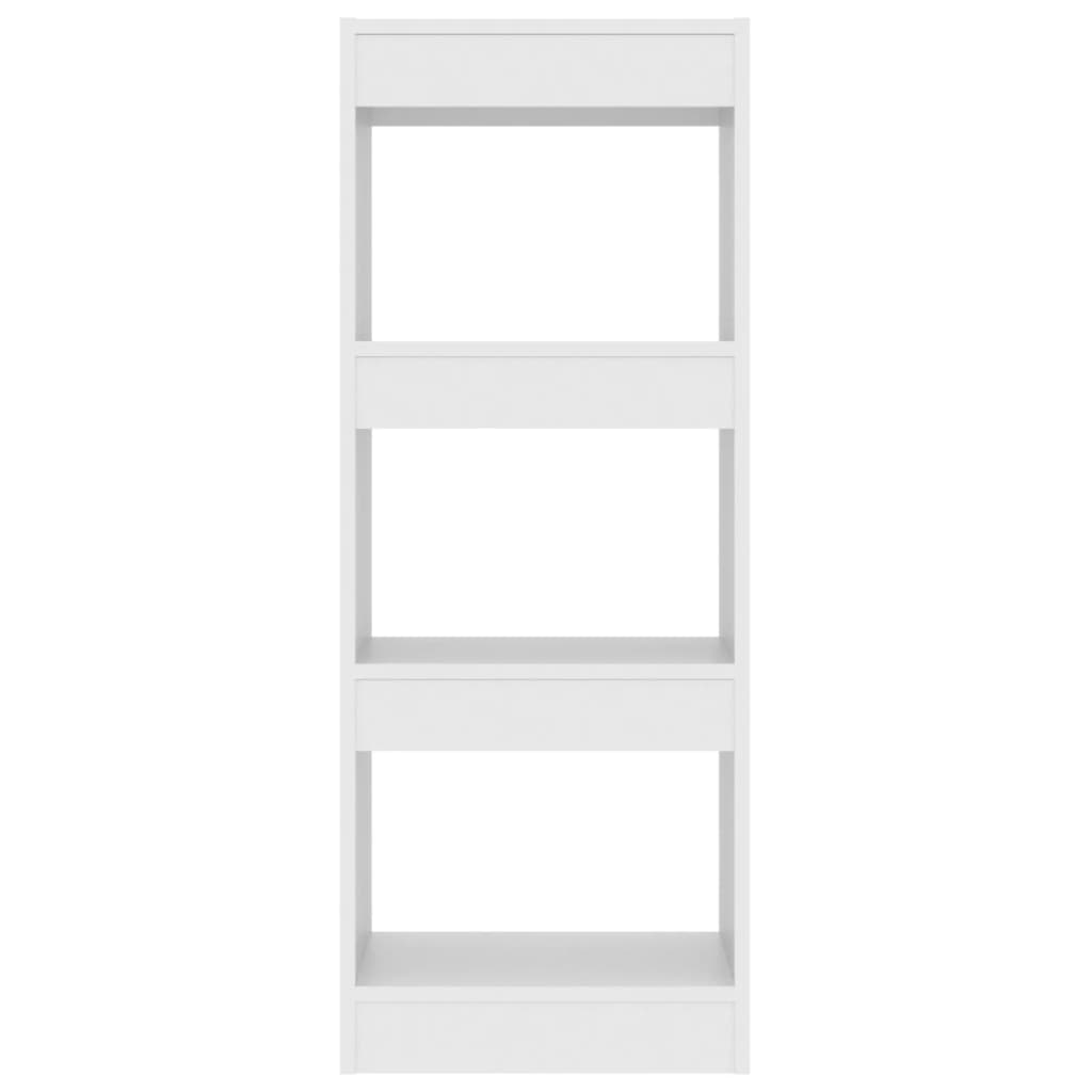 vidaXL Bibliotecă/Separator cameră, alb, 40x30x103 cm, PAL