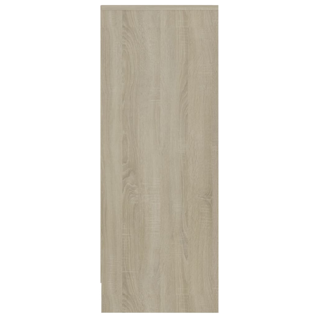 vidaXL Pantofar, alb și stejar sonoma, 60x35x92 cm, PAL
