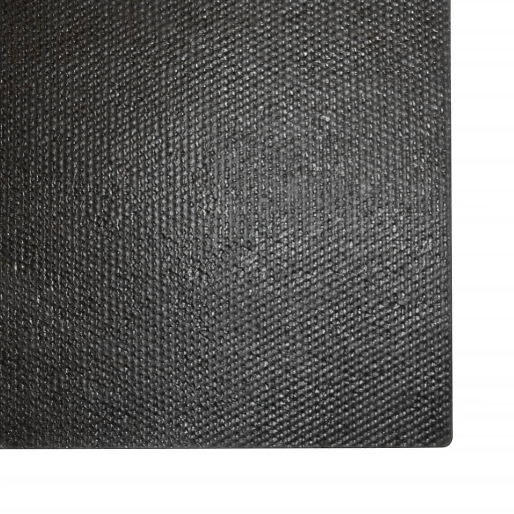 vidaXL Covoraș de ușă, negru, 100x200 cm, fibre de cocos