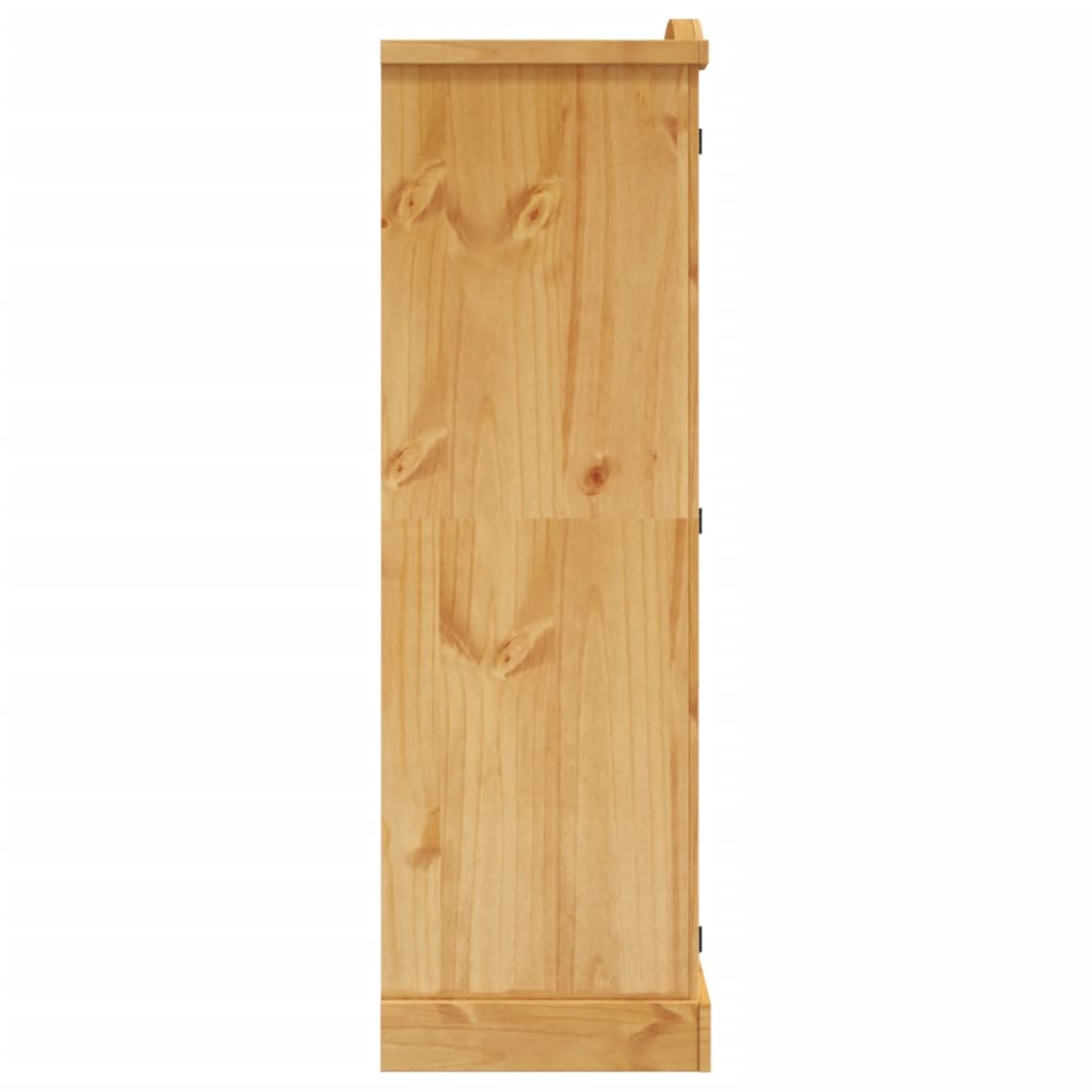 vidaXL Șifonier din lemn de pin mexican cu 2 uși, colecție Corona