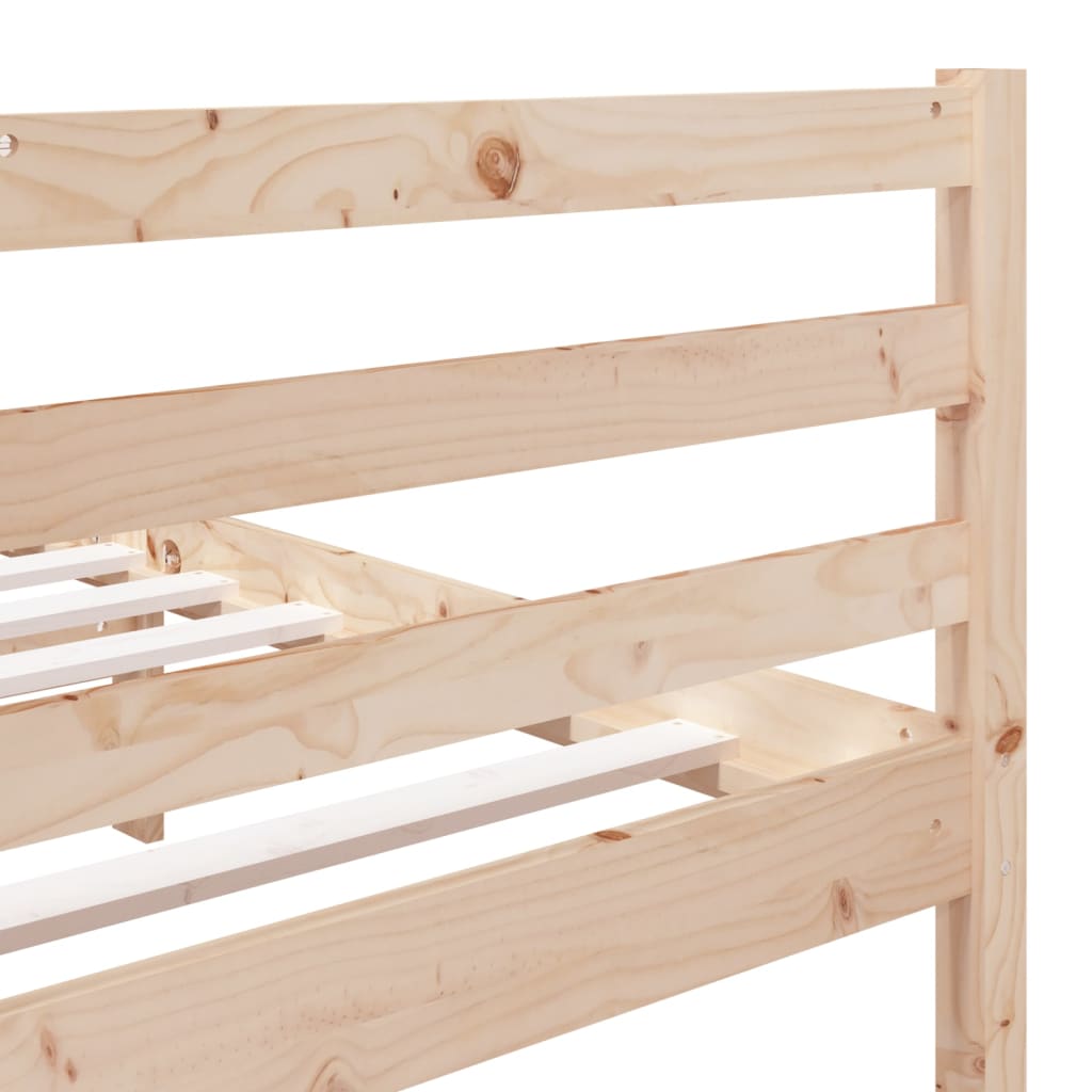 vidaXL Cadru de pat, 140x190 cm, lemn masiv de pin