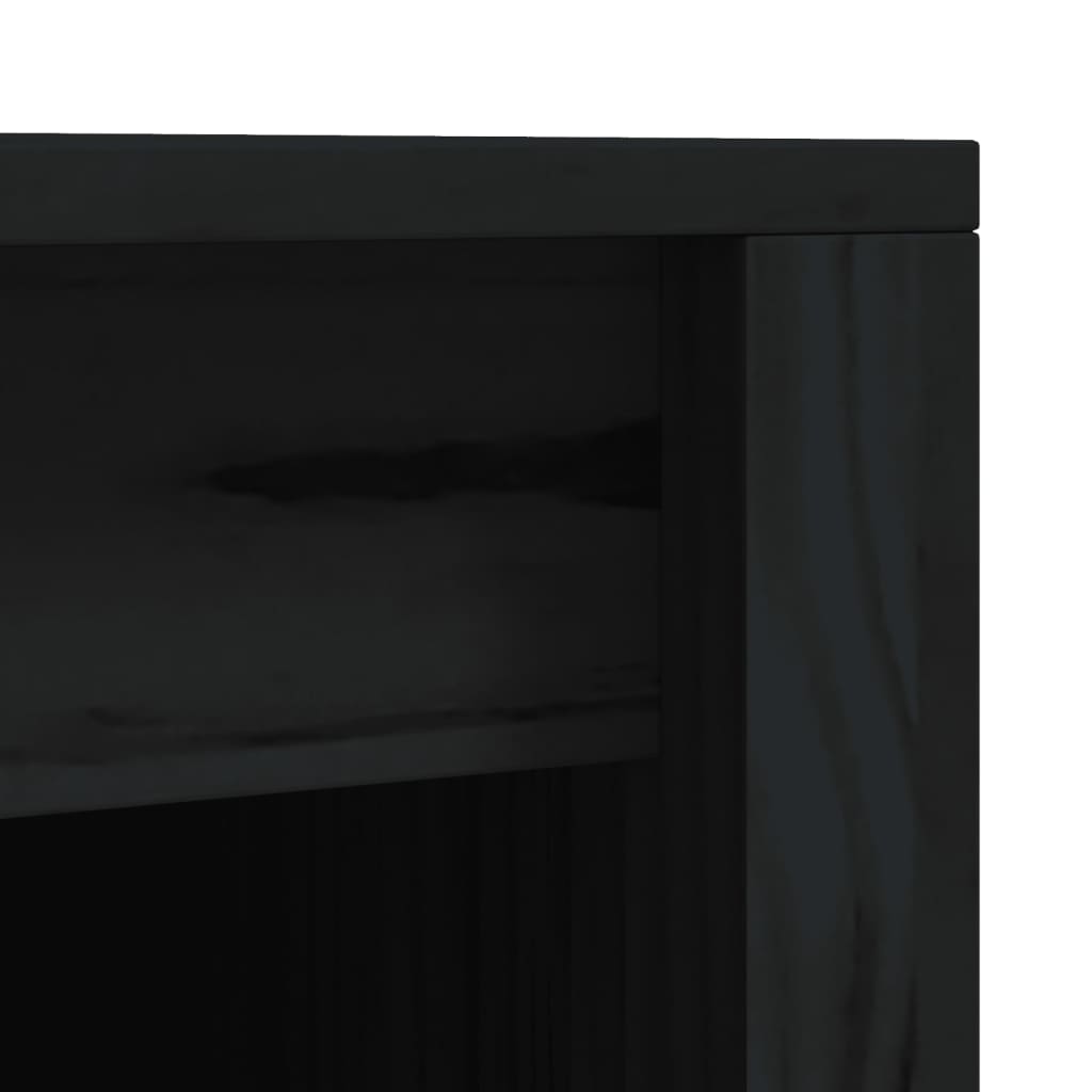 vidaXL Dulapuri de bucătărie de exterior, 3buc., negru, lemn masiv pin