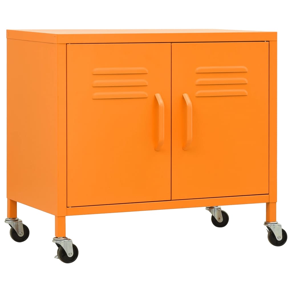 vidaXL Dulap de depozitare, portocaliu, 60x35x56 cm, oțel