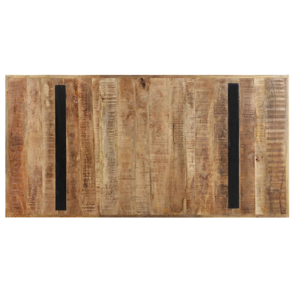 vidaXL Masă de bucătărie, 160 x 80 x 76 cm, lemn de mango nefinisat