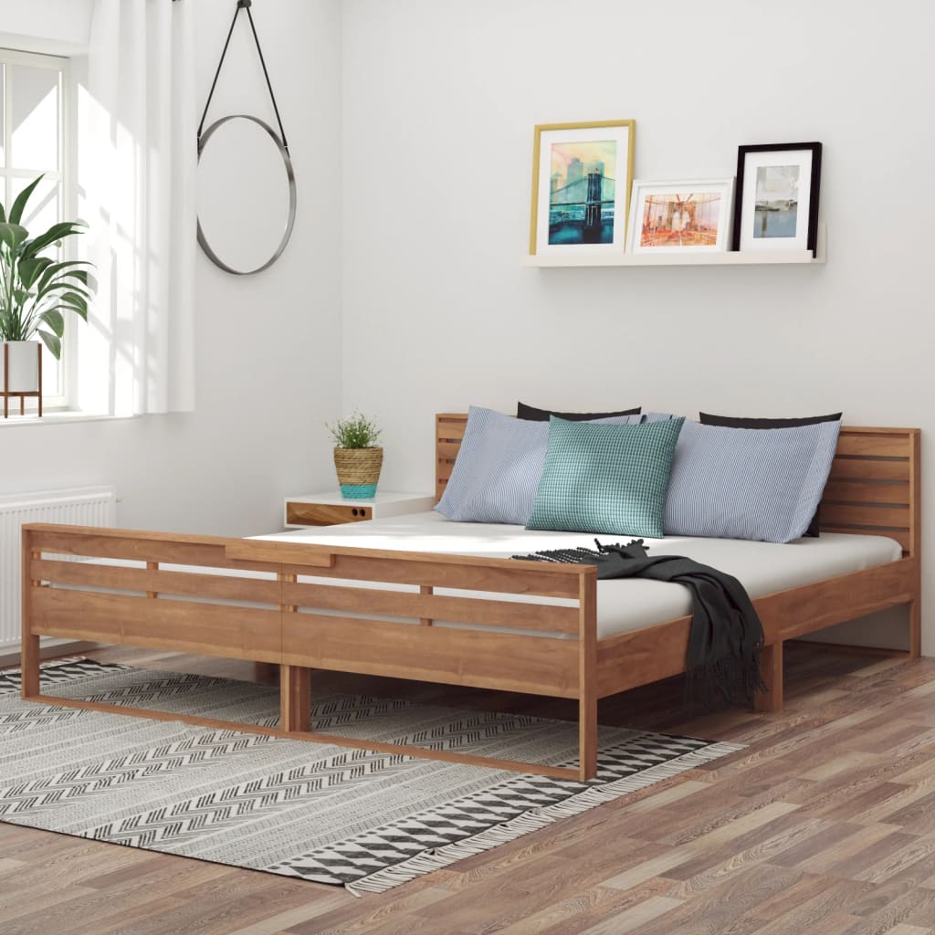 vidaXL Cadru de pat, 180x200 cm, lemn masiv de tec