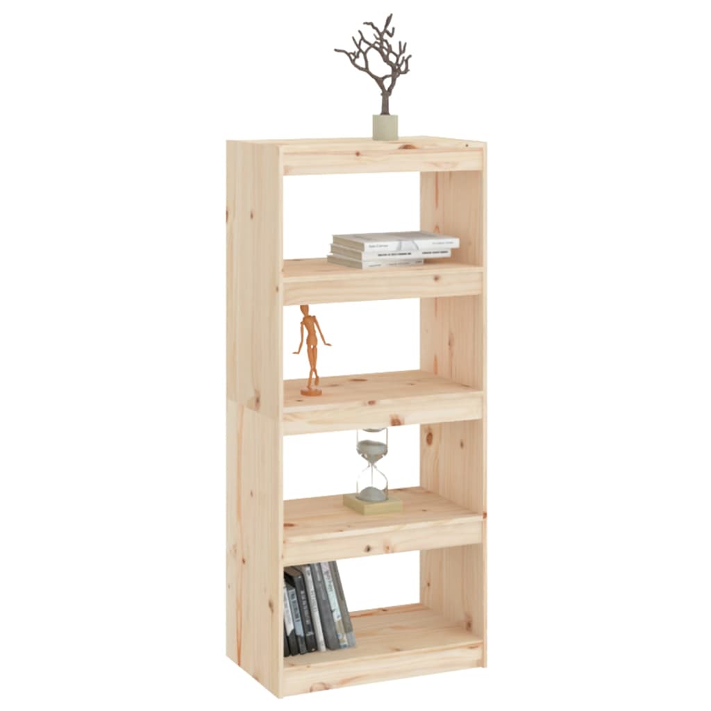 vidaXL Bibliotecă/Separator cameră, 60x30x135,5 cm, lemn masiv de pin
