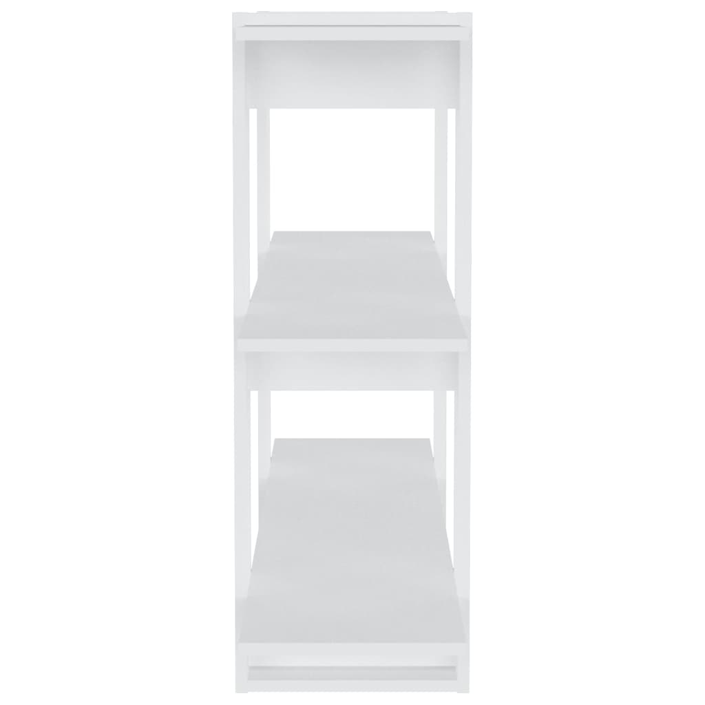 vidaXL Bibliotecă/Separator cameră, alb, 100x30x87 cm