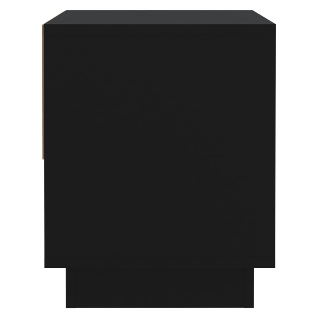 vidaXL Noptieră, negru, 45x34x44 cm, PAL