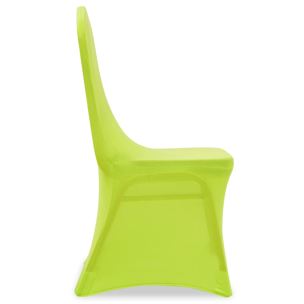 vidaXL Husă de scaun elastică, 6 buc., verde