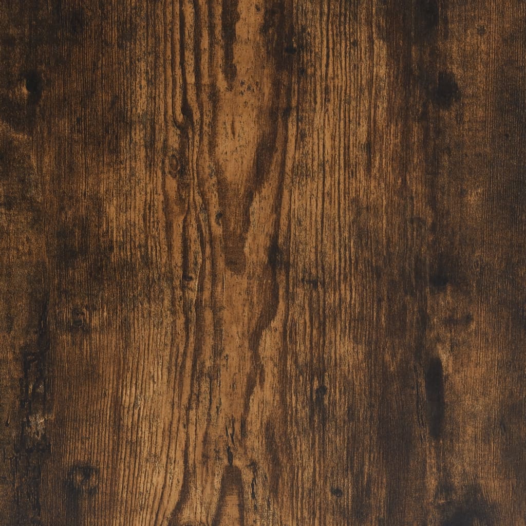 vidaXL Cadru de pat, stejar afumat, 120x190 cm, lemn prelucrat