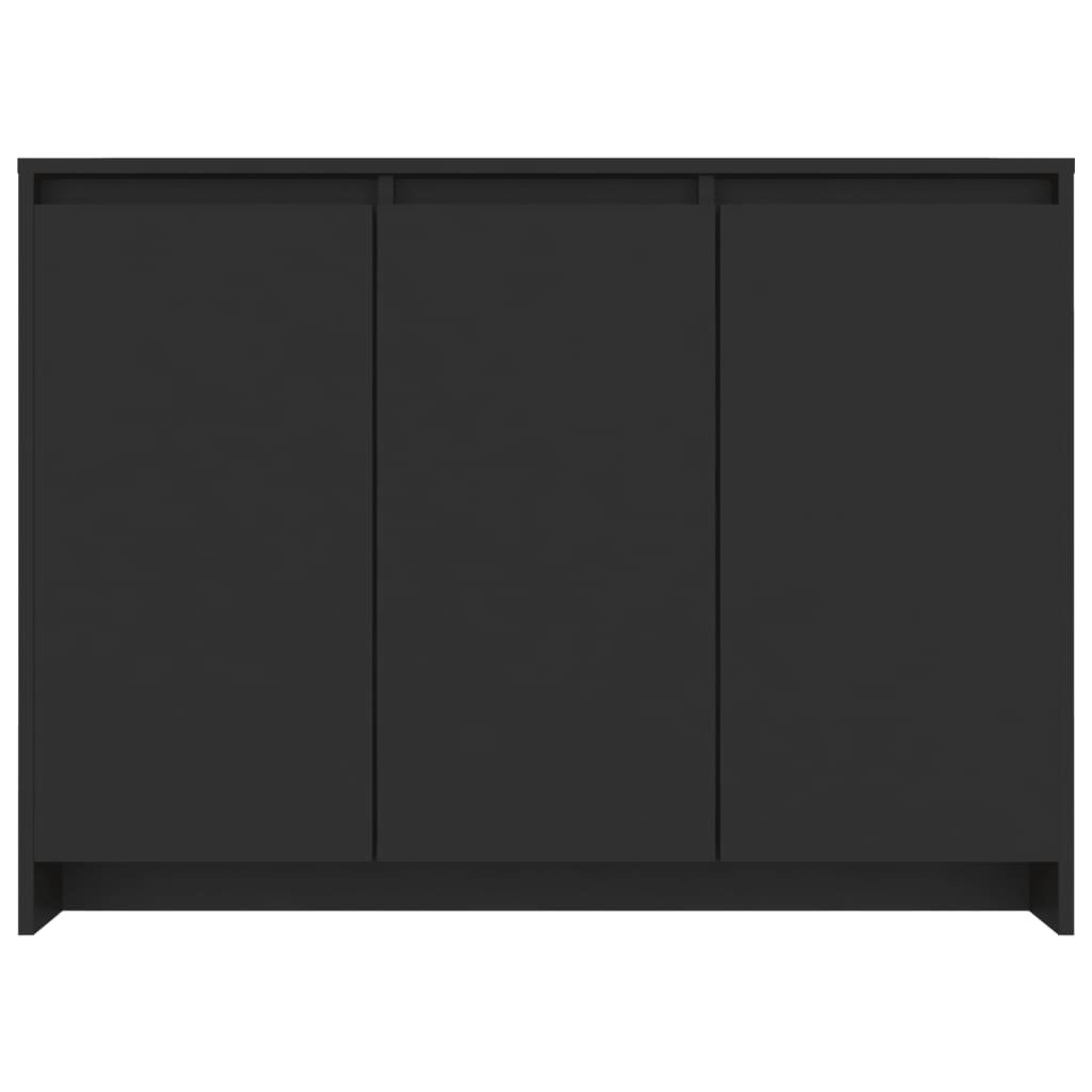 vidaXL Servantă, negru, 102x33x75 cm, PAL