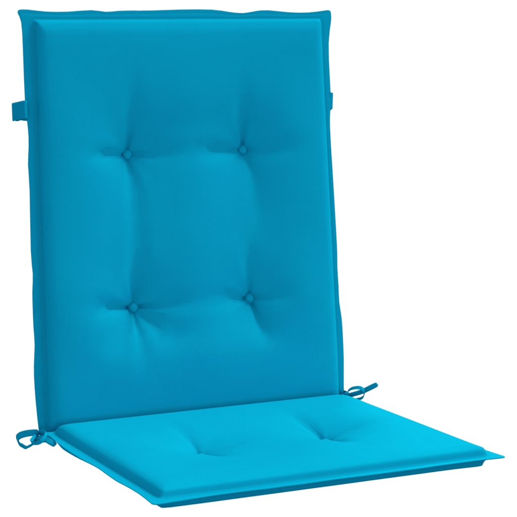 vidaXL Perne cu spătar mic, 2 buc. albastru 100x50x3 cm textil oxford