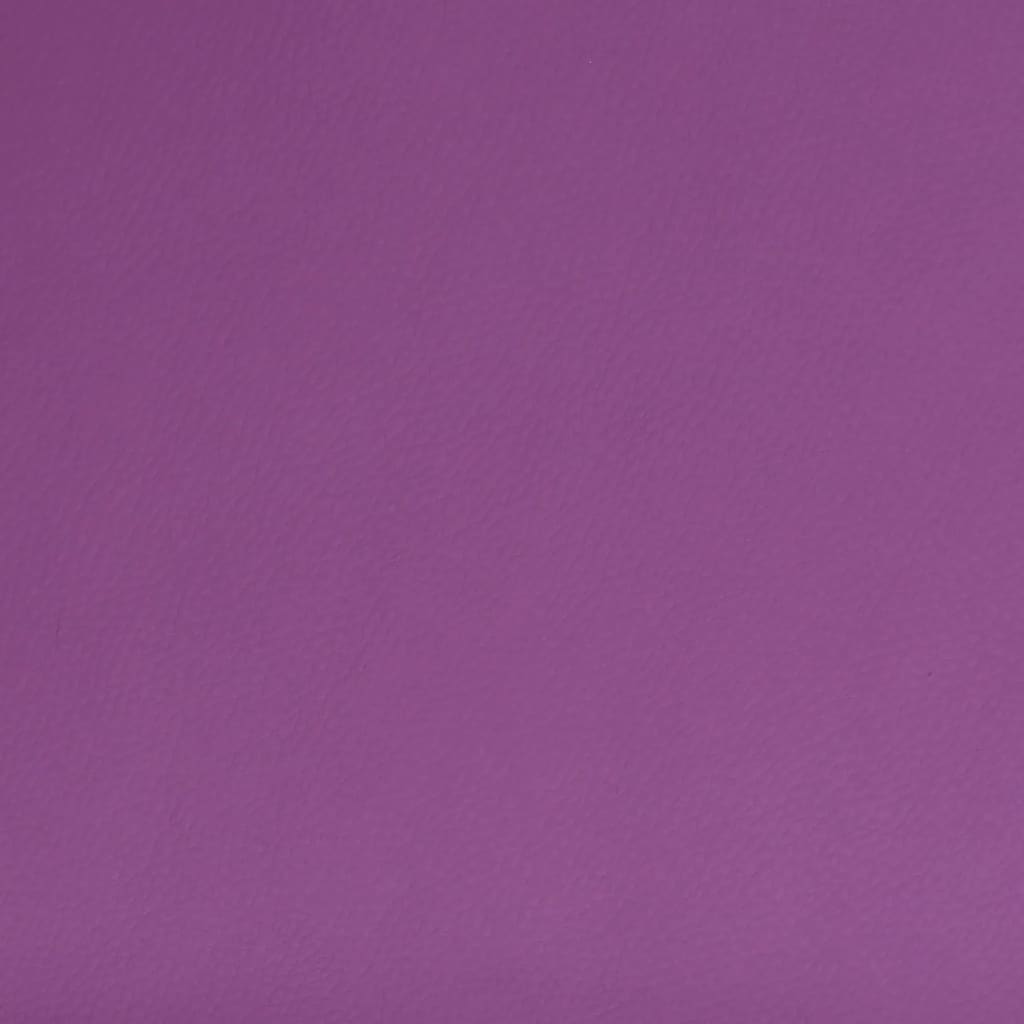 vidaXL Scaune de bucătărie pivotante, 4 buc., violet, piele ecologică