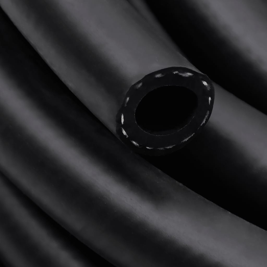 vidaXL Furtun de aer hibrid, negru, 0,6", 5 m, cauciuc și PVC