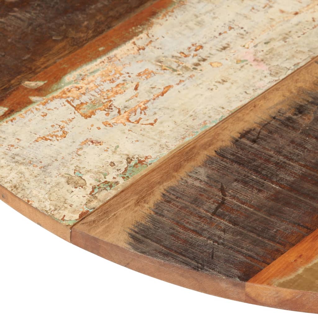 vidaXL Blat de masă rotund, 70 cm, lemn masiv reciclat, 15-16 mm