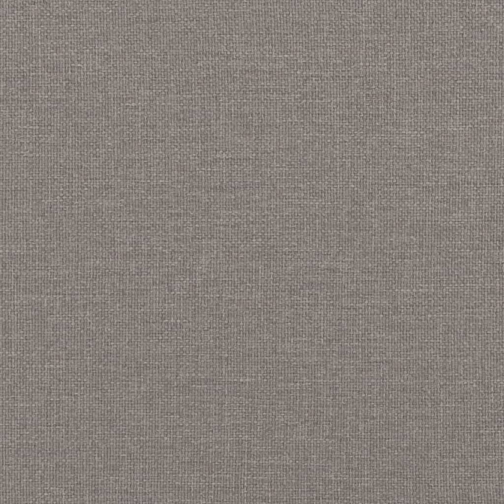 vidaXL Pat de zi cu saltea, gri taupe, 100x200 cm, textil