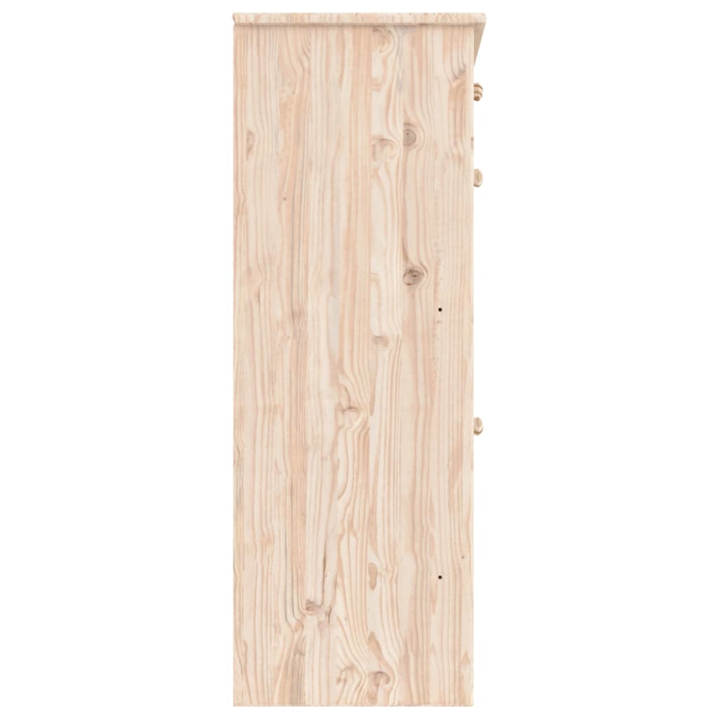 vidaXL Noptieră ALTA, 77x35x96 cm, lemn masiv de pin
