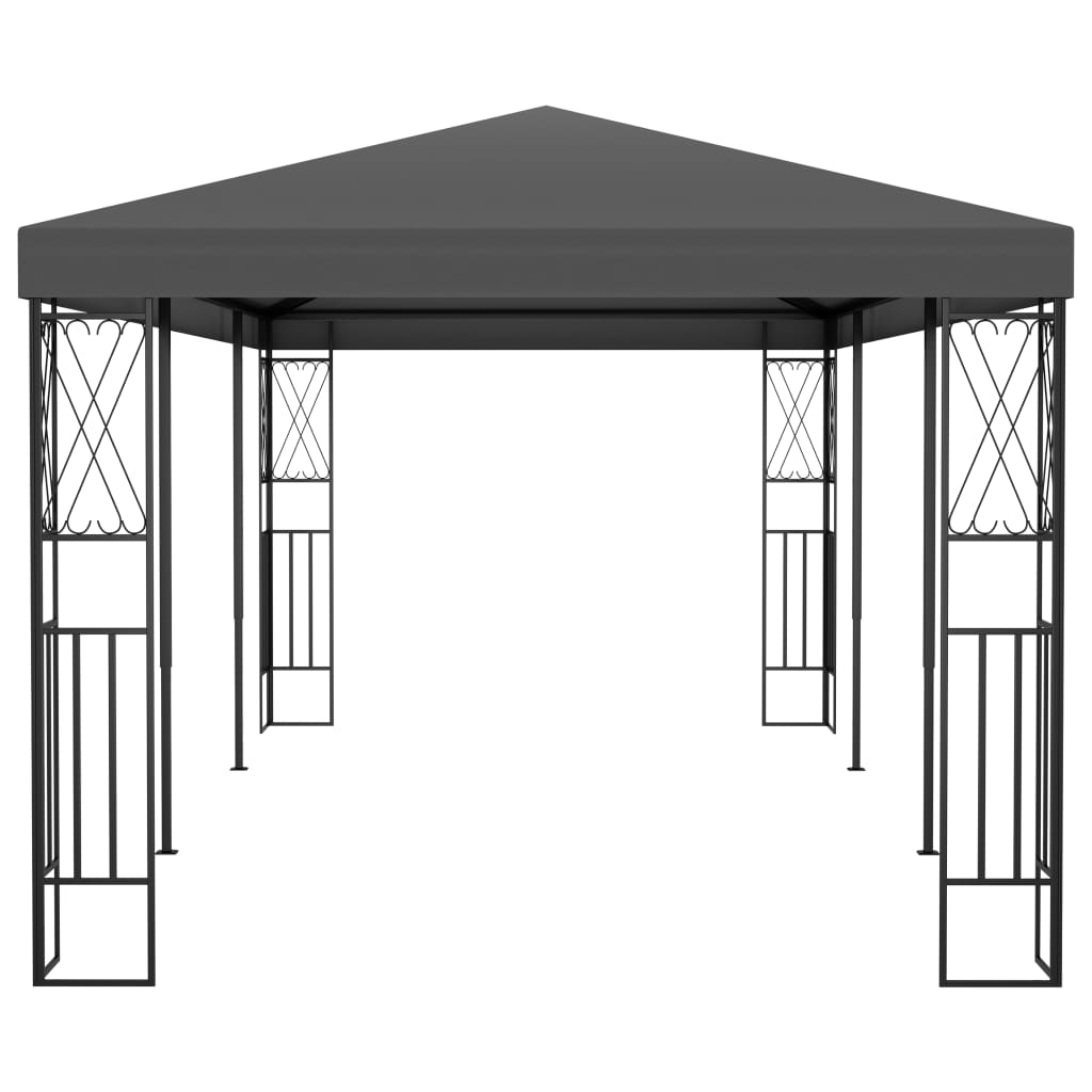 vidaXL Pavilion, antracit, 3 x 6 m, material textil