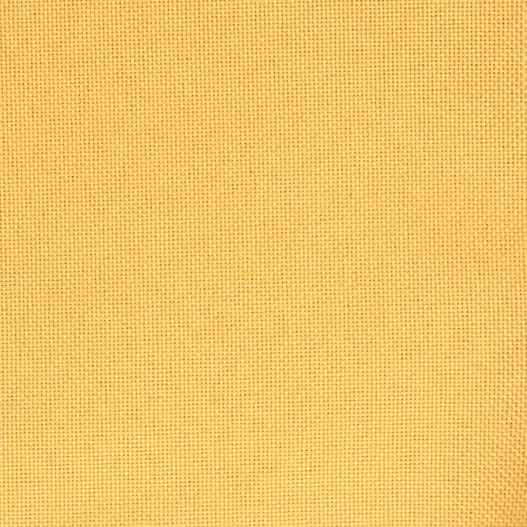 vidaXL Scaune de masă pivotante 2 buc. galben muștar material textil