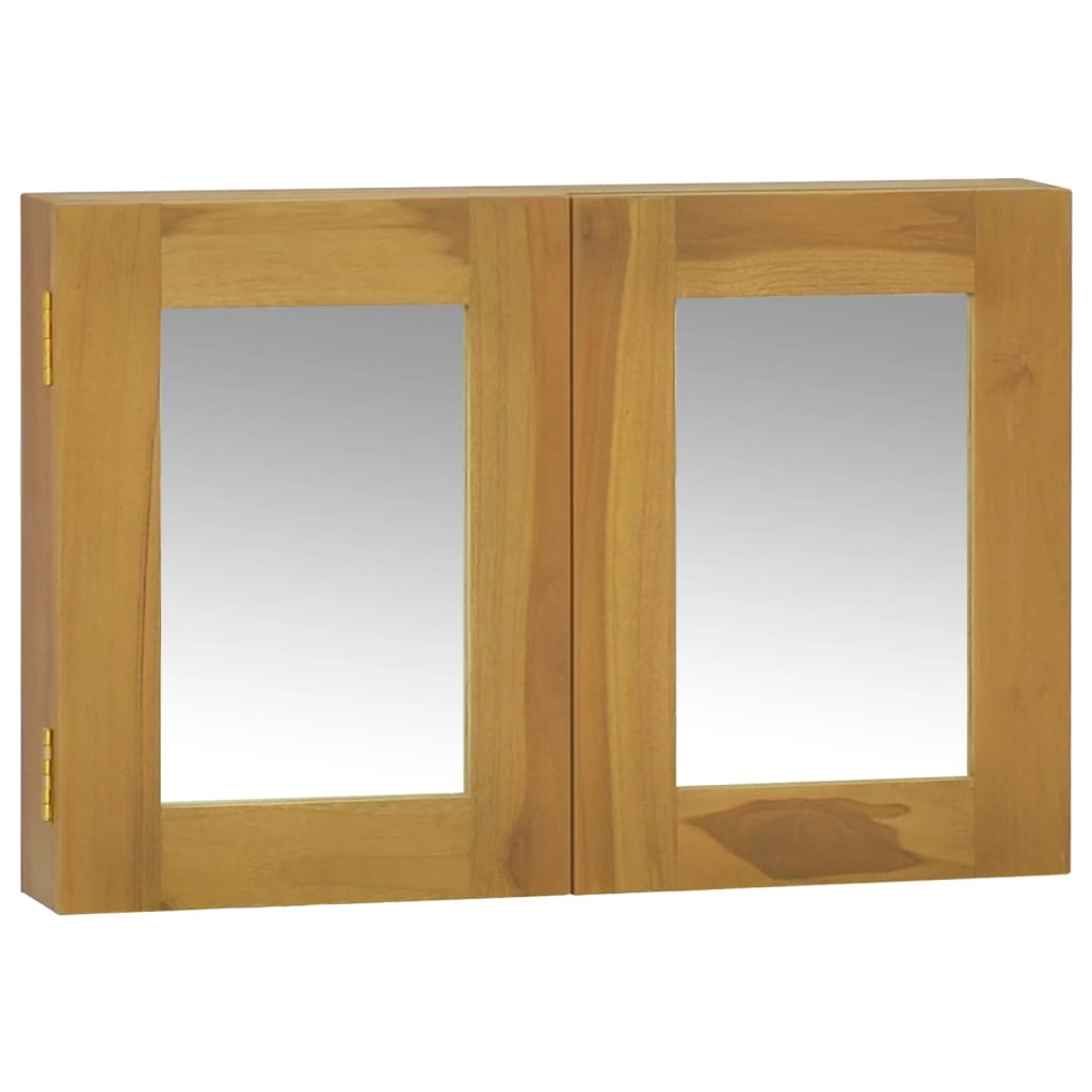 vidaXL Dulap cu oglindă, 60x10x40 cm, lemn masiv de tec