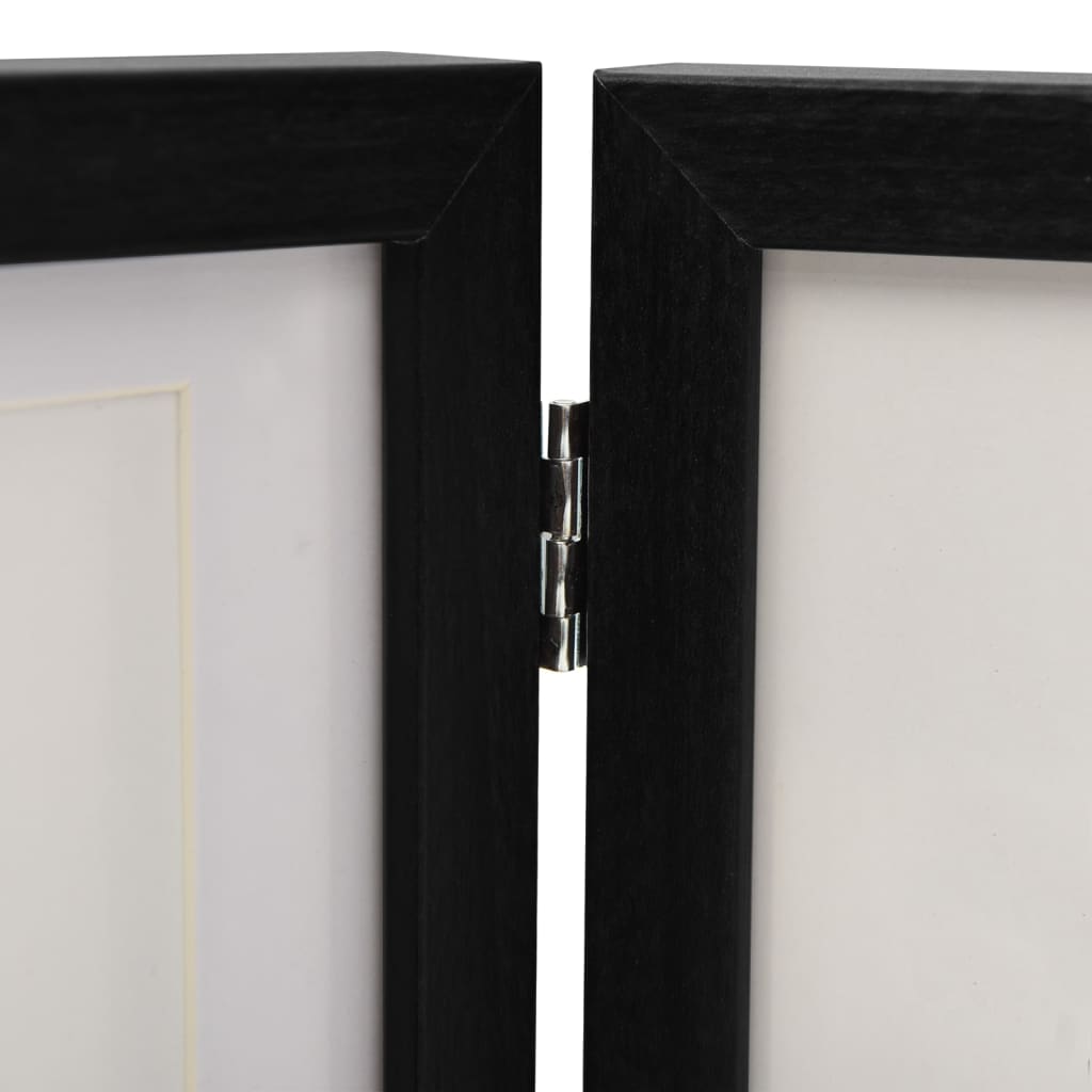 vidaXL Ramă foto triplă, colaj, negru, 22x15 cm + 2x (10x15 cm)
