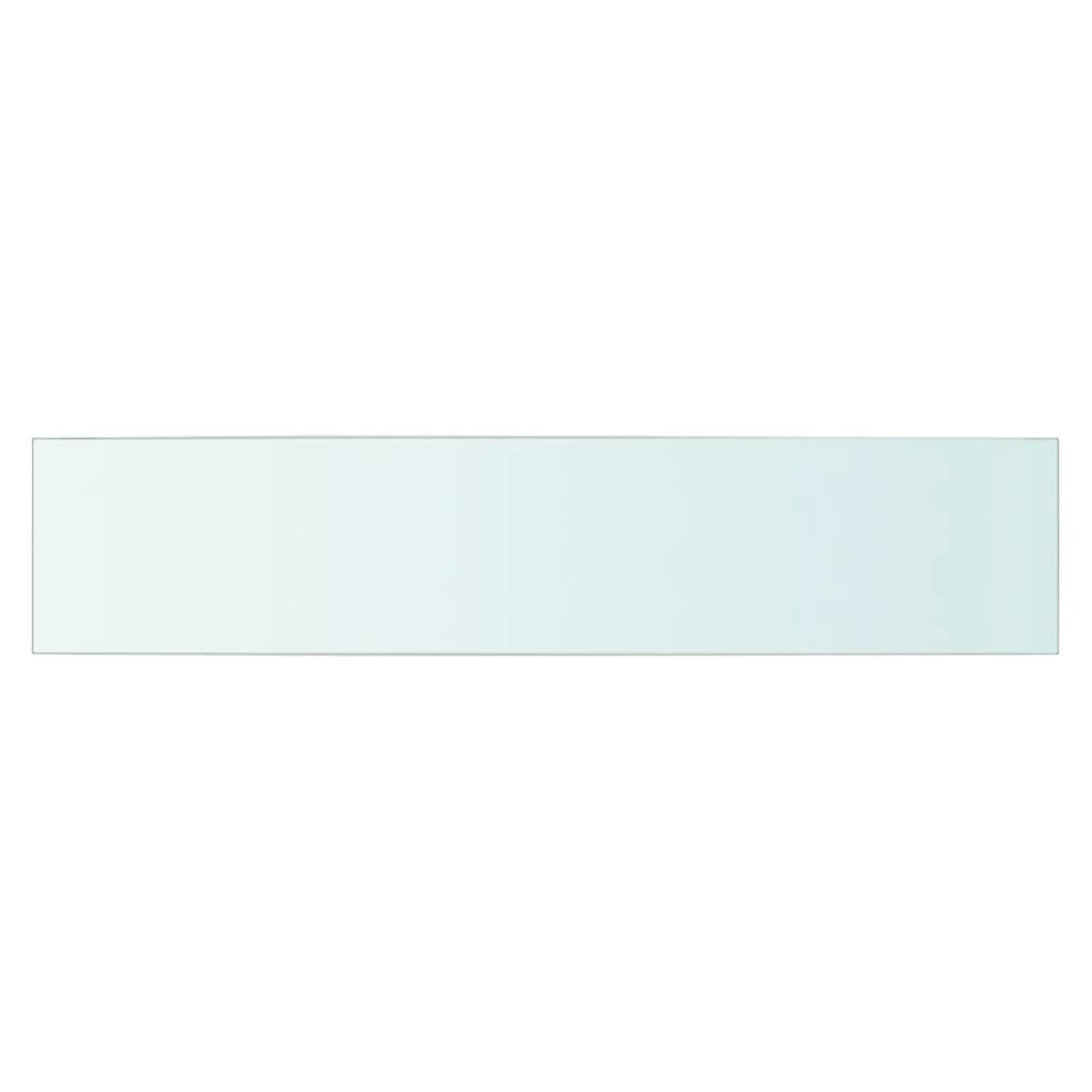 vidaXL Rafturi, 2 buc., 70 x 15 cm, panouri sticlă transparentă