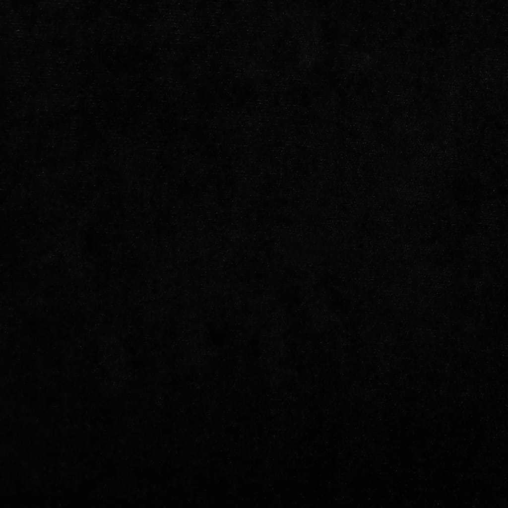 vidaXL Pat de câini, negru, 70x52x30 cm, catifea