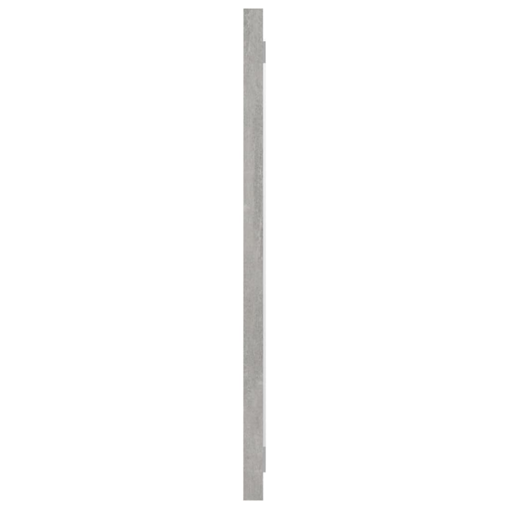 vidaXL Oglindă de baie, gri beton, 80x1,5x37 cm, PAL