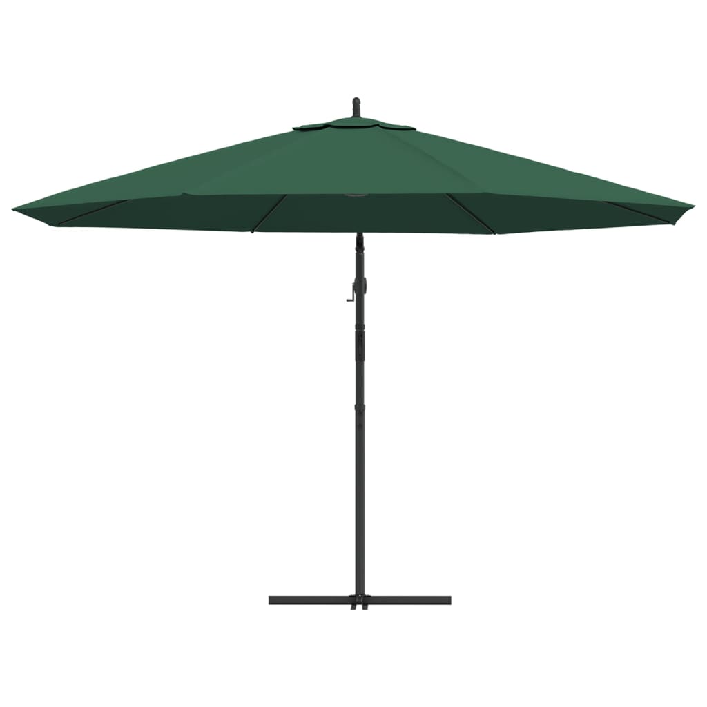 vidaXL Umbrelă de soare suspendată 3,5 m, Verde