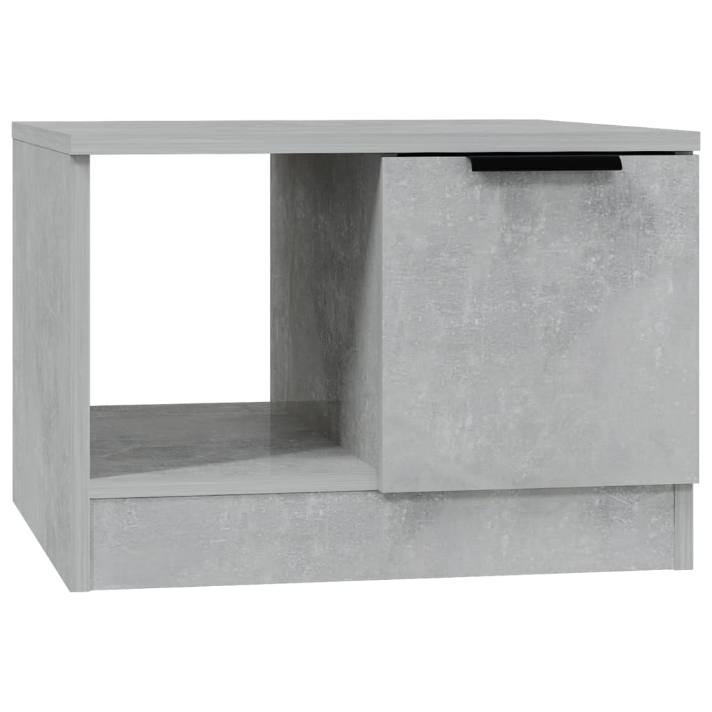 vidaXL Măsuță de cafea, gri beton, 50x50x36 cm, lemn prelucrat