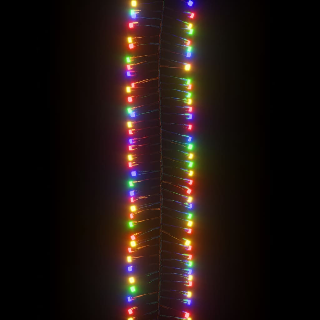vidaXL Instalație tip cluster cu 1000 LED-uri, multicolor, 11 m, PVC